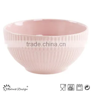 Ceramic Crockery Stoneware Emboss Dinnerware Bulk Bowl thumbnail-4