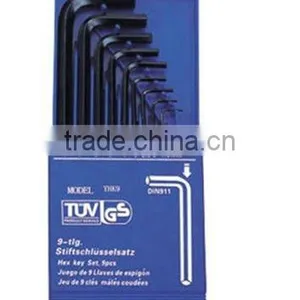 9Pcs Hex Key Set (standard Length) thumbnail-1