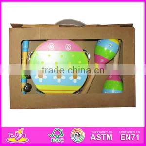 Hot Sale High Quality Children Drum, Wooden Musical Instruments Children Drum, Fashion Style Musical Children Drum W07A037 thumbnail-1