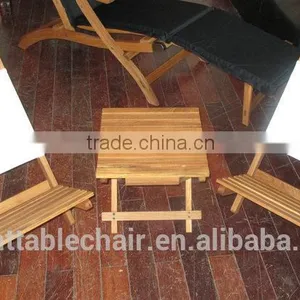Fish Wood Chair Wooden Beach Chair With Fabric Table Set thumbnail-1