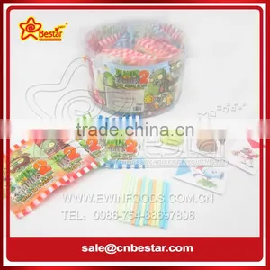 Jar Packing CC Sour Powder Stick Candy With 3D Plants Vs Zombies Puzzle thumbnail-1