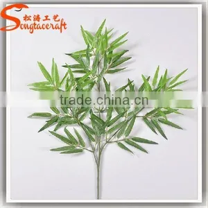 2015 China Factory Wholesales Plastic Fake Artificial Lucky Garden Bamboo Fence Branches Leaves thumbnail-1