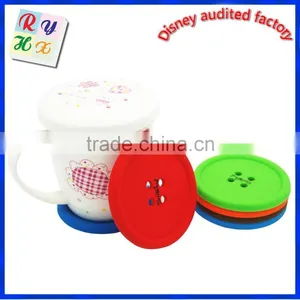 2017 Eco- Friendly Soft Custom Printed Cup Silicone Mat With Best Price thumbnail-1