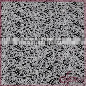 Silver Metallic Embroidery Design Netting Fabric, Sparkle Embroidery Design Fabric for Wedding Dresses thumbnail-6