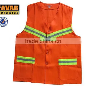 Summer Unisex Roadway Safety Reflective Tapes Work Vest thumbnail-1