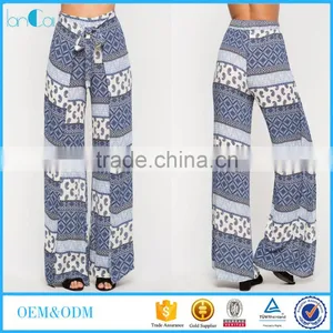 Wrap Floral Print Boho Pant New Style Latest Coat Pant Designs thumbnail-1