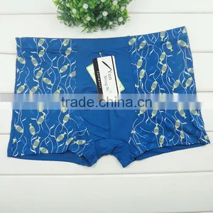 High Quality Fashion Leaves Men Boyshort Sexy Factory Price Wholesale Men Boxer Briefs thumbnail-3