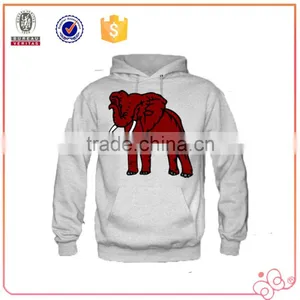Hot Sale Casual Cotton Fleece Hoodies Men Pullover Plain Custom Print Cartoon Elephant XN-16049 thumbnail-1