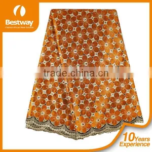 International Standard Competitive Price High Quality African Swiss Lace Fabrics SL0350 thumbnail-5