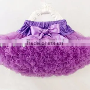 Infant Baby Girls Fluffy Purple Chiffon Ruffle TUTU Pettiskirts thumbnail-1