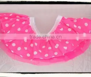 Pink and White Polka Dot Cute Tutu Dress for Girls thumbnail-1