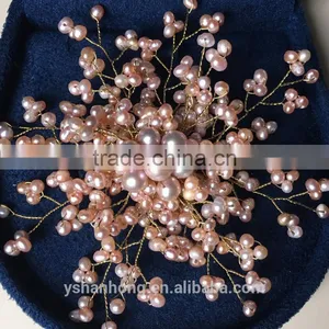 AAA Natural Freshwater Pearl Wholesale Bulk Brooch thumbnail-2