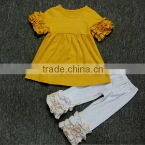 Wholesale Sweet Girl Clothing Ruffle Girl Outfits Wholesale Children's Boutique Clothing thumbnail-1