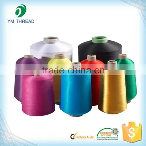 Top Quality Webbing Yarn Dyed 100 Denier Polyester Textured Yarn thumbnail-4