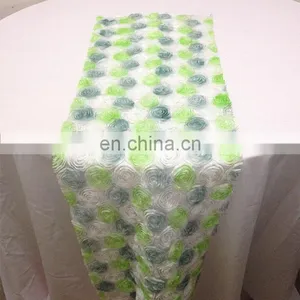 Custom Made Design Or Size Lurury Rosette Table Runner For Round Tables thumbnail-1