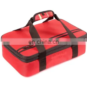 Red Foldable Polyester Universal Food Thermal Carrier thumbnail-2