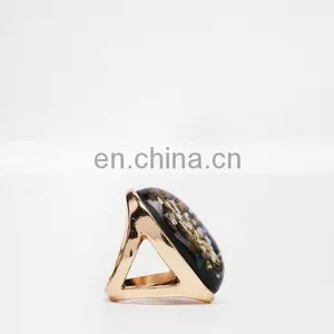 18K Gold Plated OPal Shell Knuckle Ring Fashion Jewelry thumbnail-2