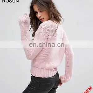 Ladies Oversized Pullover Chunky Open Knit Sweater Jumper thumbnail-2