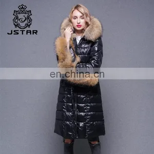 Heavy Fur Collar Custom Fashion Style Warm Feather Inside Hood Down Jacket for Winters thumbnail-4