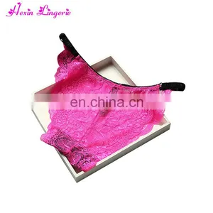 Drop Free Shipping Red Rose Color Low Waist Womens Transparent Panties Underwear thumbnail-4