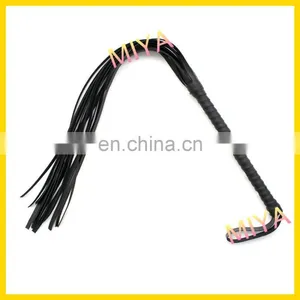 Long Handle Leather Horse Whips thumbnail-1