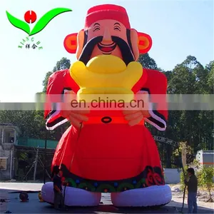 Indoor and Outdoor Inflatable God of Fortune Wealth Cartoon With Led Light for Sale thumbnail-3
