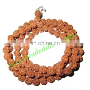 Rudraksha Beads String (mala) 4 Mukhi (four Face), Size: 7mm thumbnail-1