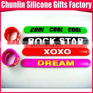 Silicone Slap Wristbands/Slap Bracelets , thumbnail-3