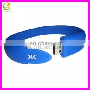 Promotion Gift Silicon Snap Band Wristband Pen Drive Usb Flash Drive With Custom Logo thumbnail-2