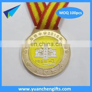 Design Your Own Custom Metal Crafts Production Zinc Alloy Blank Gold Award Metal Sport Medal With Ribbon thumbnail-4