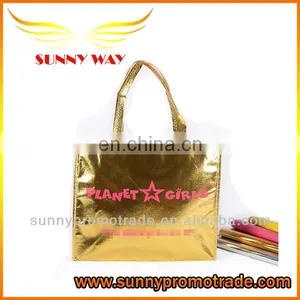 Golden Shopping Bag for Promotion Gift thumbnail-1