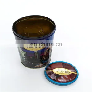 Metal Oval Box Shaped Chocolate Tin Jar thumbnail-5