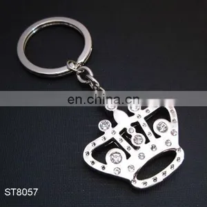 New Crown Shape Metal Crystal Diamond Keychain for Wedding Gift thumbnail-6