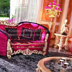 OE-FASHION American Style Antique Style Red Latest Design European Style Sofa thumbnail-3