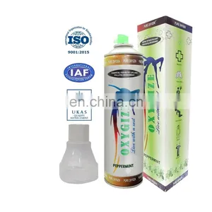 Oxygize ISO Approved Portable Oxygen Can in Peppermint Flavor With Mask thumbnail-3