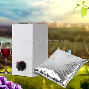 Customized Production 1-5L Red Wine Packaging Bags, Butterfly Valve Foil Packaging Bags thumbnail-2
