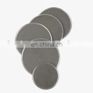 Porous 304 316L 0.2 1 5 10 20 100 Micron Sintered Stainless Steel Wire Mesh Filter Disc thumbnail-4
