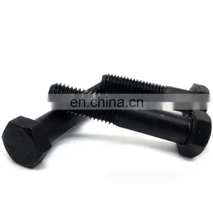 Scm440 Black Oxide M52 M26 M68 Hex Bolt Class 10.9 M24 Hexagonal Head Tensile Bolt Grade 8.8 thumbnail-3