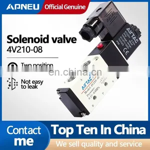 Compressor Accessories Fitting Single Coil 2 Position 5 Way Pneumatic Solenoid Valve 4v210-08 4H210-08 3V210 12V 24V 110V 220V thumbnail-5
