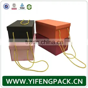 Custom Cardboard Paper Gift Box With Handle/cardboard Carrying Box With Handle thumbnail-1