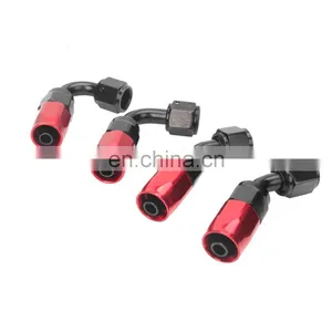 Automotive 16.4 ft 5 Meter AN6 -6AN Braided Oil/Fuel/Gas Hose + Hose End Fitting Adaptor Red And Black thumbnail-4
