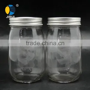 Wholesale 450ml High Quality Glass Jar Glass Mason Jar With Tin Lid thumbnail-6