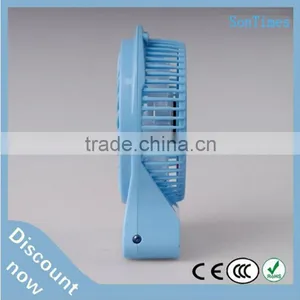 Low Noise dc 5 Volt Rechargeable Desktop Mist Mini Air Cooling Fan for Cellphone/usb thumbnail-2