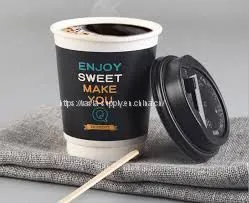 Eco-Friendly Disposable 80mm 8 oz Custom-Printed Disposable Paper Coffee Cups thumbnail-1