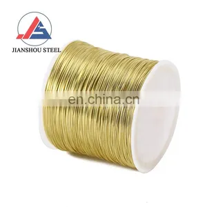 High Quality C3604 C3603 Brass Wire Rod 0.1mm 0.2mm Diameter Round Brass Wire for Welding thumbnail-1