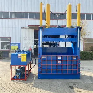 Semi Automatic Steel Plate Packer Oil Drum Iron Sheet Hydraulic Flattening Machine Waste Copper Waste Aluminum Alloy Vertical Compressor thumbnail-1