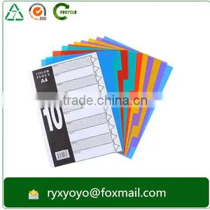 Office/school Statioanry a4 Size pp Plastic Colorful Index Card Divider With Tabs thumbnail-3