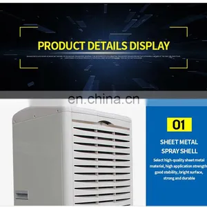 China Factory of 150L Industrial Lgr Basement Dehumidifier With Air Purifier Universal Wheel thumbnail-2