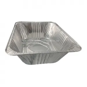 5400ml Extra Large Deepen Turkey Tray Aluminum Foil Pans With Lids Catering Foil Food Containers thumbnail-5