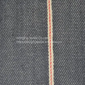 11.9oz Manufacturer Custom 100% Cotton Right Twill Pre Washed Selvedge Denim for Women Jeans thumbnail-1